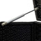 vidaXL - Tuinbox - 100x50x50 - cm - poly - rattan - zwart