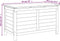 vidaXL - Tuinbox - 100x50x58 - cm - massief - vurenhout