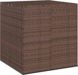 vidaXL - Tuinbox - 100x97,5x104 - cm - polyetheen - rattan - bruin
