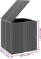 vidaXL - Tuinbox - 100x97,5x104 - cm - polyetheen - rattan - bruin