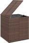 vidaXL - Tuinbox - 100x97,5x104 - cm - polyetheen - rattan - bruin