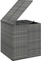 vidaXL - Tuinbox - 100x97,5x104 - cm - polyetheen - rattan - grijs