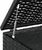 vidaXL - Tuinbox - 100x97,5x104 - cm - polyetheen - rattan - zwart
