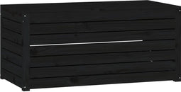 vidaXL - Tuinbox - 101x50,5x46,5 - cm - massief - grenenhout - zwart