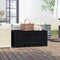 vidaXL - Tuinbox - 101x50,5x46,5 - cm - massief - grenenhout - zwart