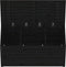 vidaXL - Tuinbox - 101x50,5x46,5 - cm - massief - grenenhout - zwart