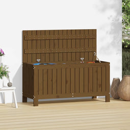 vidaXL - Tuinbox - 108x42,5x54 - cm - massief - grenenhout - honingbruin