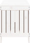 vidaXL - Tuinbox - 108x42,5x54 - cm - massief - grenenhout - wit