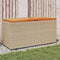 vidaXL - Tuinbox - 110x50x54 - cm - poly - rattan - en - acaciahout - beige