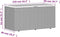 vidaXL - Tuinbox - 110x50x54 - cm - poly - rattan - en - acaciahout - grijs