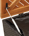 vidaXL - Tuinbox - 110x50x54 - cm - poly - rattan - en - acaciahout - zwart