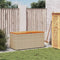 vidaXL - Tuinbox - 110x50x54 - cm - poly - rattan - en - acaciahout - beige