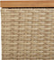 vidaXL - Tuinbox - 110x50x54 - cm - poly - rattan - en - acaciahout - beige