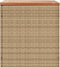 vidaXL - Tuinbox - 110x50x54 - cm - poly - rattan - en - acaciahout - beige