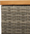 vidaXL - Tuinbox - 110x50x54 - cm - poly - rattan - en - acaciahout - grijs
