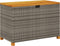 vidaXL - Tuinbox - 110x55x63 - cm - poly - rattan - en - acaciahout - grijs