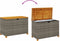 vidaXL - Tuinbox - 110x55x63 - cm - poly - rattan - en - acaciahout - grijs