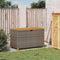 vidaXL - Tuinbox - 110x55x63 - cm - poly - rattan - en - acaciahout - grijs