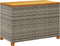 vidaXL - Tuinbox - 110x55x63 - cm - poly - rattan - en - acaciahout - grijs