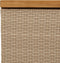 vidaXL - Tuinbox - 110x55x63 - cm - poly - rattan - en - acaciahout - beige