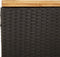 vidaXL - Tuinbox - 110x55x63 - cm - poly - rattan - en - acaciahout - zwart