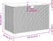 vidaXL - Tuinbox - 110x55x63 - cm - poly - rattan - en - acaciahout - zwart