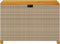 vidaXL - Tuinbox - 110x55x63 - cm - poly - rattan - en - acaciahout - beige