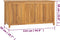 vidaXL - Tuinbox - 114x50x58 - cm - massief - teakhout