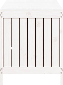 vidaXL - Tuinbox - 115x49x60 - cm - massief - grenenhout - wit