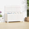 vidaXL - Tuinbox - 115x49x60 - cm - massief - grenenhout - wit