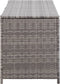 vidaXL - Tuinbox - 120x50x60 - cm - poly - rattan - grijs