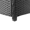 vidaXL - Tuinbox - 120x50x60 - cm - poly - rattan - zwart