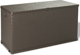 vidaXL - Tuinbox - 120x56x63 - cm - polypropeen - rattan - bruin