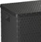vidaXL - Tuinbox - 120x56x63 - cm - polypropeen - rattan - antracietkleurig