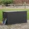 vidaXL - Tuinbox - 120x56x63 - cm - polypropeen - rattan - antracietkleurig