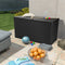 vidaXL - Tuinbox - 120x56x63 - cm - polypropeen - rattan - antracietkleurig