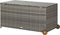 vidaXL - Tuinbox - 120x65x61 - cm - poly - rattan - lichtgrijs