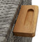 vidaXL - Tuinbox - 120x65x61 - cm - poly - rattan - lichtgrijs