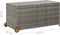 vidaXL - Tuinbox - 120x65x61 - cm - poly - rattan - lichtgrijs