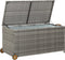 vidaXL - Tuinbox - 120x65x61 - cm - poly - rattan - lichtgrijs