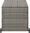 vidaXL - Tuinbox - 120x65x61 - cm - poly - rattan - lichtgrijs