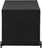 vidaXL - Tuinbox - 120x65x61 - cm - poly - rattan - zwart