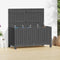 vidaXL - Tuinbox - 121x55x64 - cm - massief - grenenhout - grijs