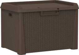 vidaXL - Tuinbox - 125 - L - polypropeen - bruin