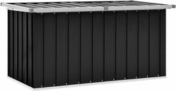 vidaXL - Tuinbox - 129x67x65 - cm - antraciet