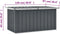 vidaXL - Tuinbox - 129x67x65 - cm - grijs