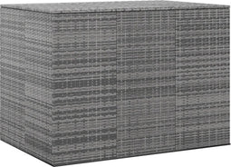 vidaXL - Tuinbox - 145x100x103 - cm - polyetheen - rattan - grijs