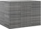 vidaXL - Tuinbox - 145x100x103 - cm - polyetheen - rattan - grijs