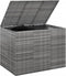 vidaXL - Tuinbox - 145x100x103 - cm - polyetheen - rattan - grijs