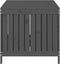 vidaXL - Tuinbox - 147x68x64 - cm - massief - grenenhout - grijs